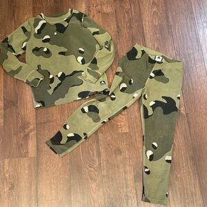 Burton Kids Camo Matching Set - Green and Black